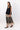 Beige skirt with baroque damask print