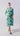 Front view of Botanic Soft Flow tunic Psophía SS26 showing inner belt waist and flowing silhouette