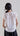 Back view of the Nylon–Cotton cocoon tee with relaxed silhouette, cuffed sleeves, and minimalistic modern design.