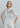 Main image of a sheer organza blouse with floral appliqué, featuring a defined yet fluid silhouette, short wide sleeves and an adjustable drawstring waist for a lightweight summer look.