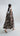 Back view of Retro Bloomleaf sleeveless long dress with smooth drape and relaxed contemporary fit.