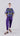 Front view of casual jogger with elastic waist, drawstring and clean vertical front pockets