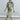 Psophía cotton dress with Sun-Kissed Marigold Meadow print, boat neck and soft volume sleeves, blending boho contemporary style and fluid movement.