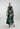 Vestido midi sin mangas en algodón satinado con estampado floral Botánica Noctis