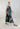 Vestido midi sin mangas en algodón satinado con estampado floral Botánica Noctis