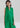 Vestido midi tafetán detalle cintas fruncidas en relieve