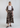 Retro Bloomleaf Long Dress with Bib Mao Collar