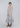 Vestido midi de rayas hand painted con tirantes lazada y volante evasé